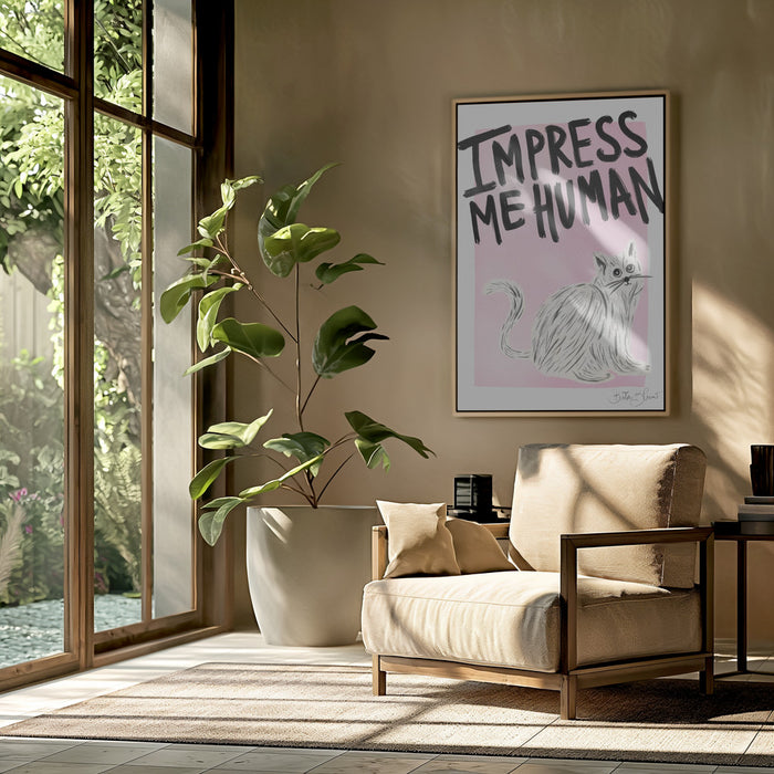 Cat Owner - Impress Me Human Framed Art Wall Decor