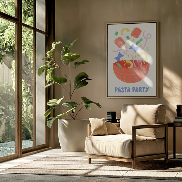 Pasta Party Framed Art Wall Decor