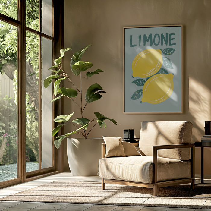 Limone Framed Art Modern Wall Decor