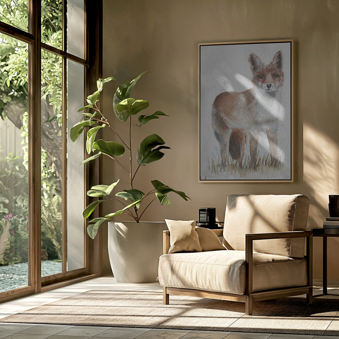 Fox Framed Art Wall Decor