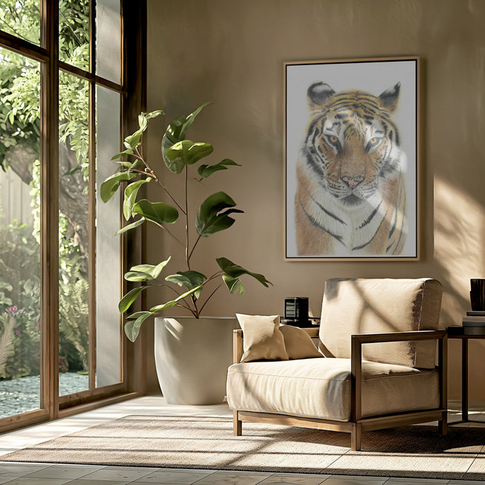 Tiger Framed Art Wall Decor