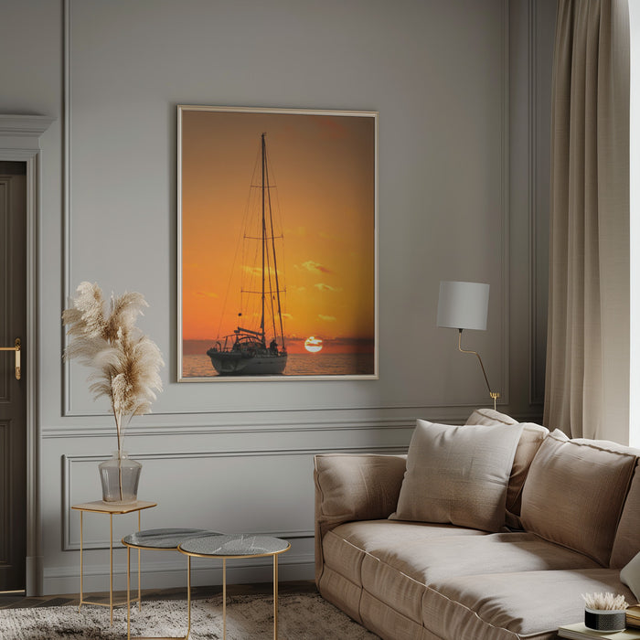 The last sunset. Framed Art Modern Wall Decor