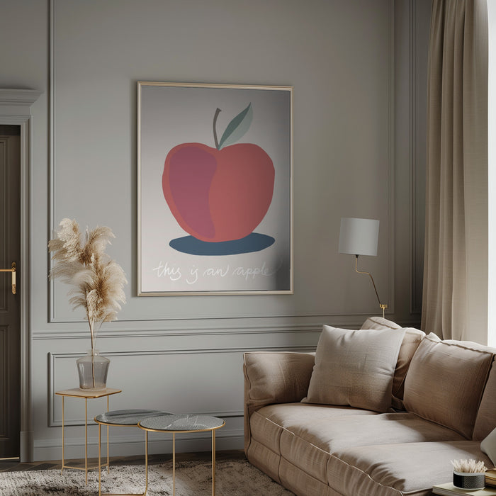 This is an Apple Framed Art Modern Wall Decor