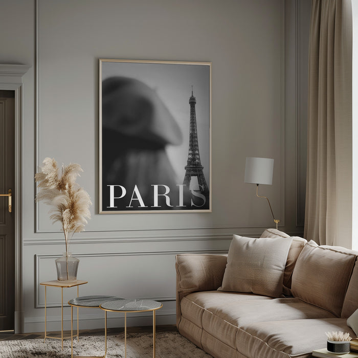 Paris Text 4 Framed Art Modern Wall Decor