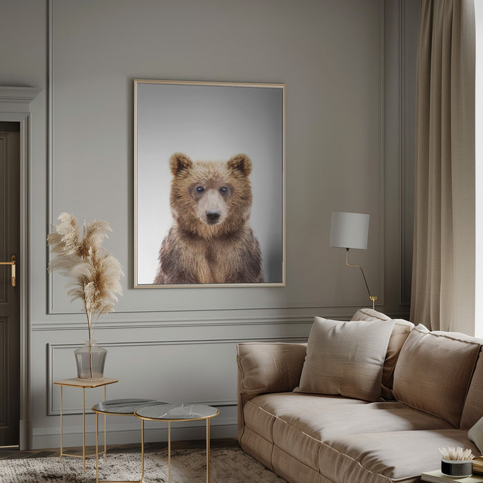 Baby Bear Framed Art Wall Decor