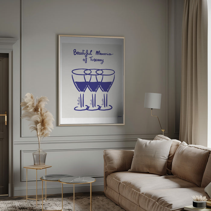 Il vino Framed Art Modern Wall Decor