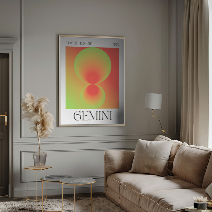 Gemini Framed Art Wall Decor