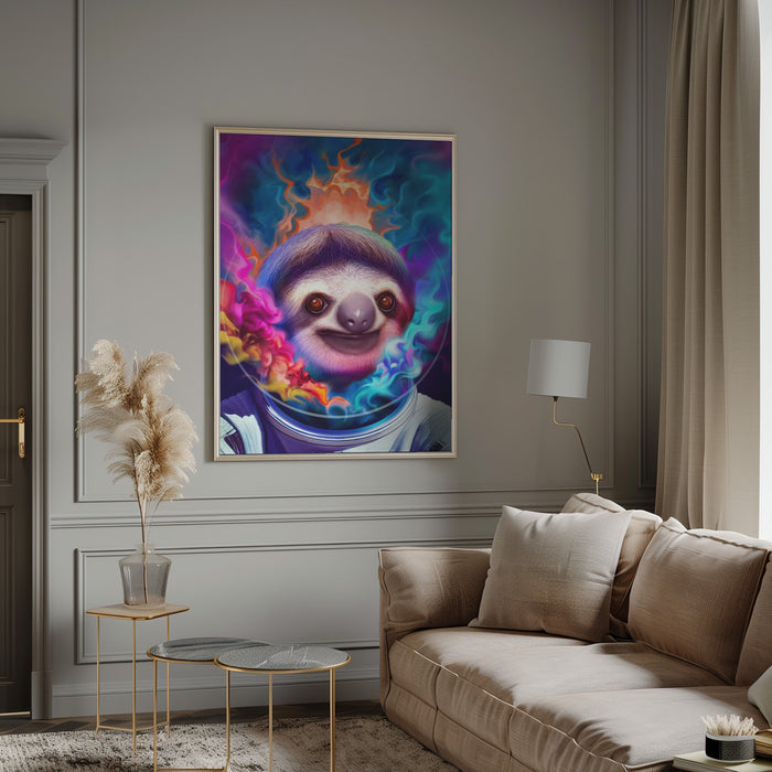 COLORFUL ASTRONAUT Framed Art Modern Wall Decor