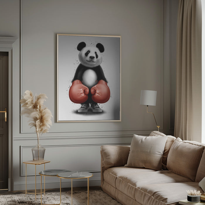 PANDA BOXER Framed Art Wall Decor