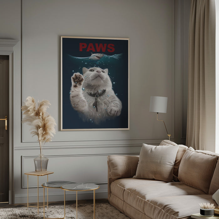 PAWS Framed Art Wall Decor