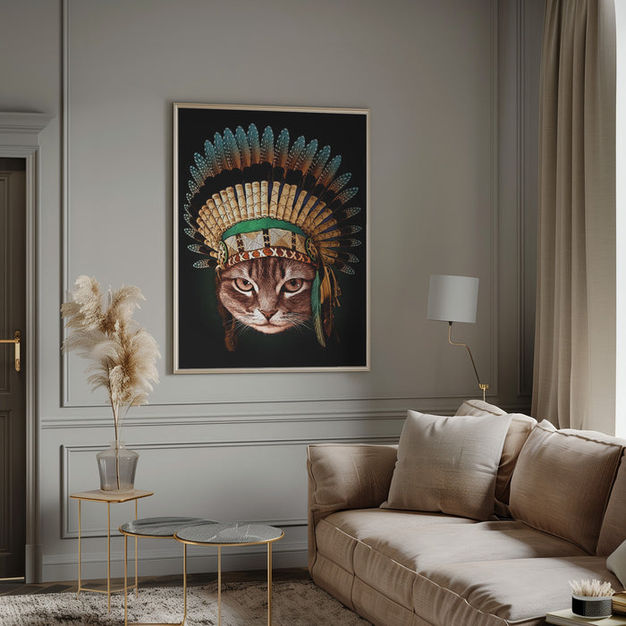 chief cat Framed Art Wall Decor