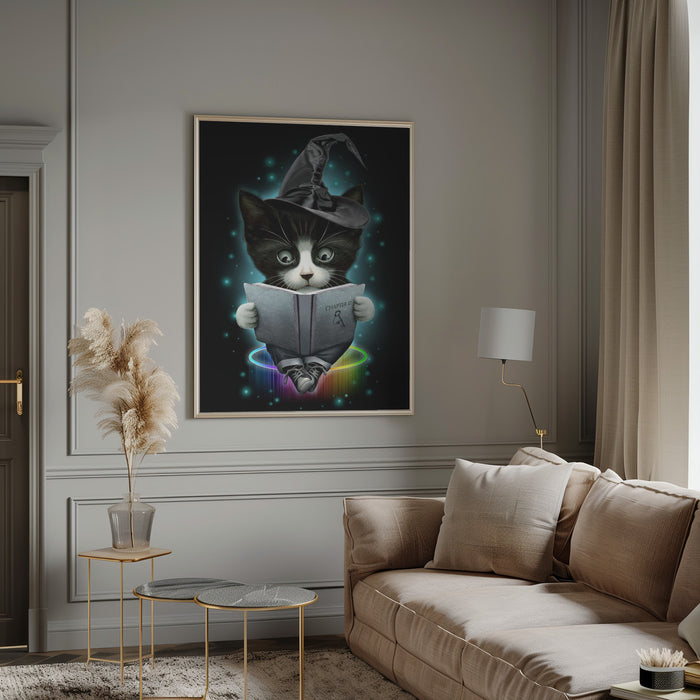 magical cat Framed Art Wall Decor