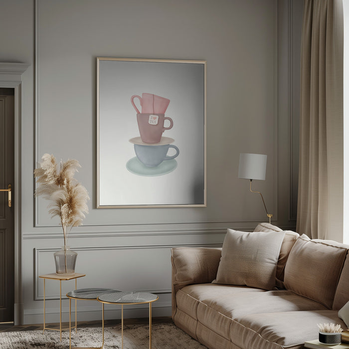 I Love TEA Framed Art Wall Decor