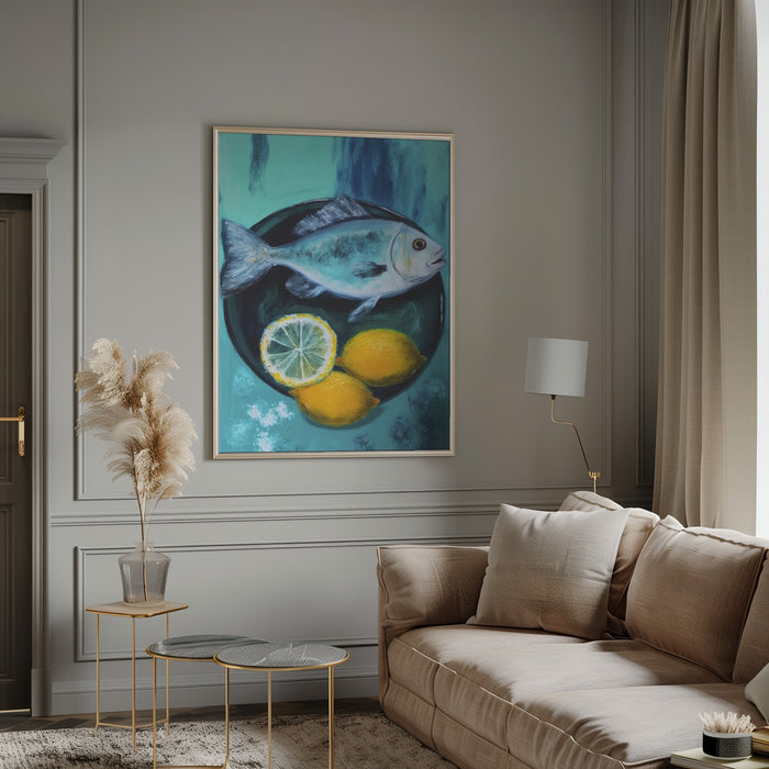 A Fishplate Framed Art Modern Wall Decor