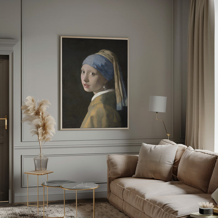 Girl with a Pearl Earring Framed Art Modern Wall Decor