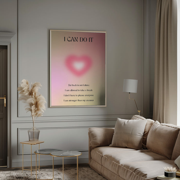 Motivational Aura Poster Framed Art Wall Decor