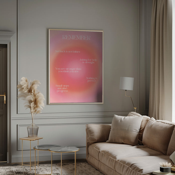 Motivational Aura Poster Framed Art Wall Decor