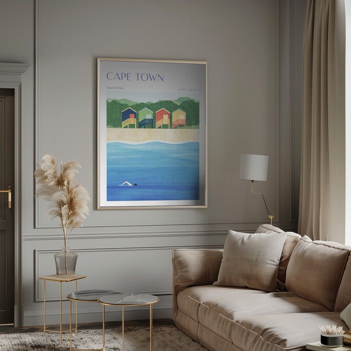 Cape Town, South Africa Framed Art Modern Wall Decor