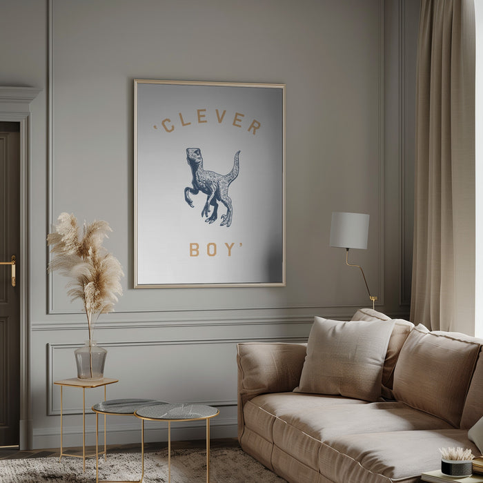 Clever Boy Framed Art Wall Decor