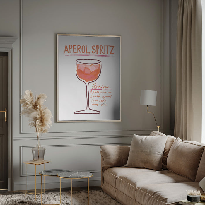 Aperol Spritz Framed Art Wall Decor