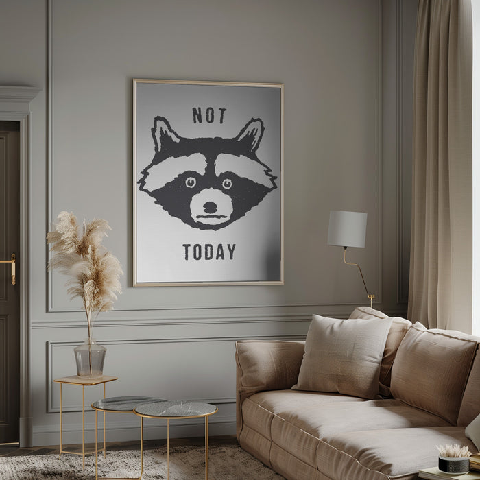 Not Today Framed Art Wall Decor