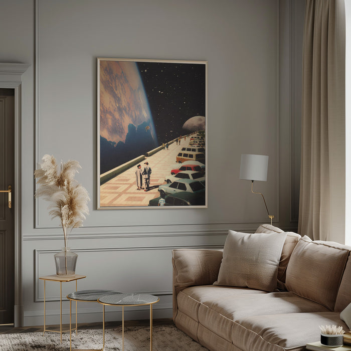 Space Promenade Framed Art Modern Wall Decor