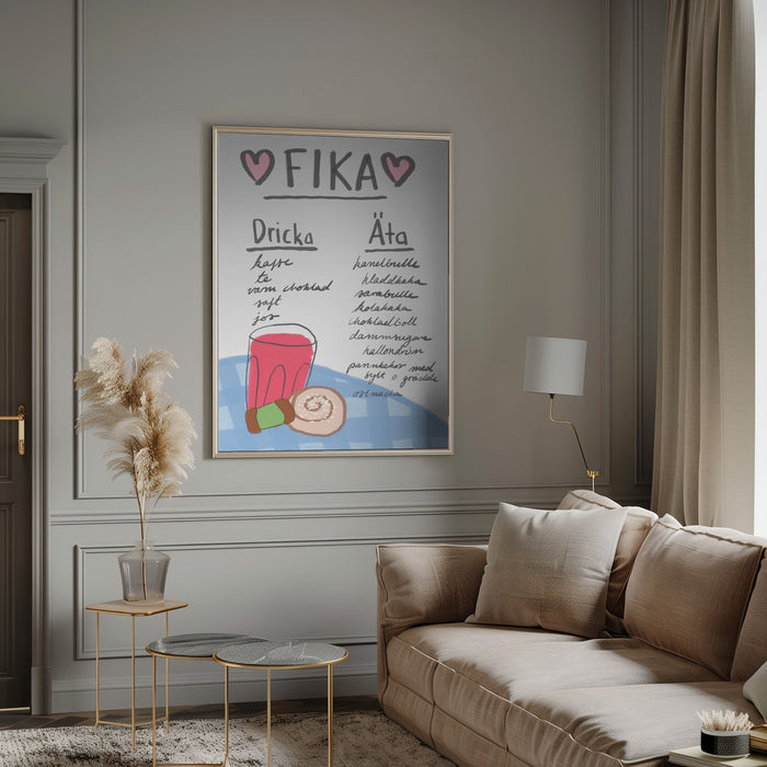 Fika Framed Art Modern Wall Decor