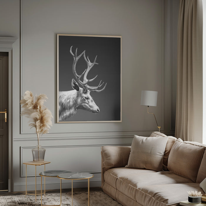 Reindeer Framed Art Wall Decor