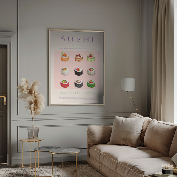 Sushi Est. 1966 Framed Art Wall Decor