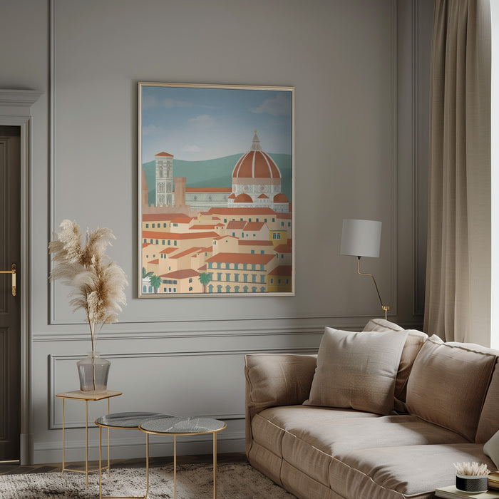 Florence Framed Art Modern Wall Decor