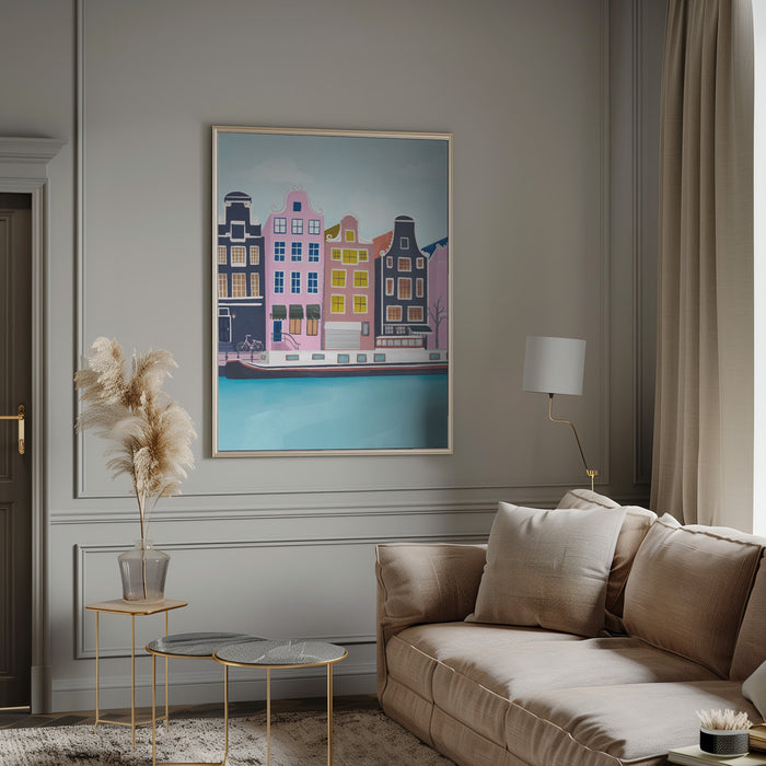 Amsterdam Framed Art Modern Wall Decor