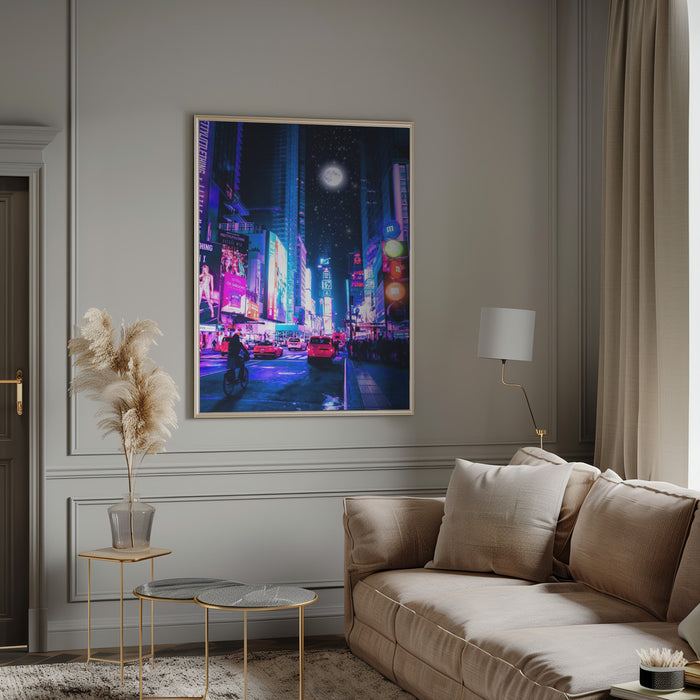 Moon City Framed Art Wall Decor