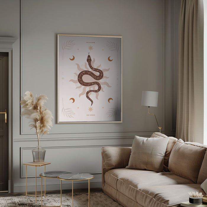 Snake Transform Framed Art Wall Decor