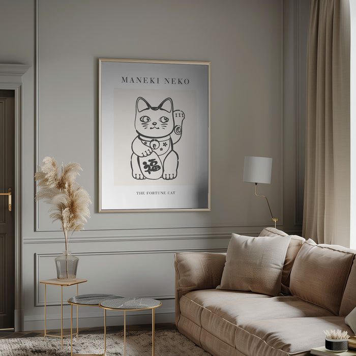 Manekineko No2 Framed Art Wall Decor