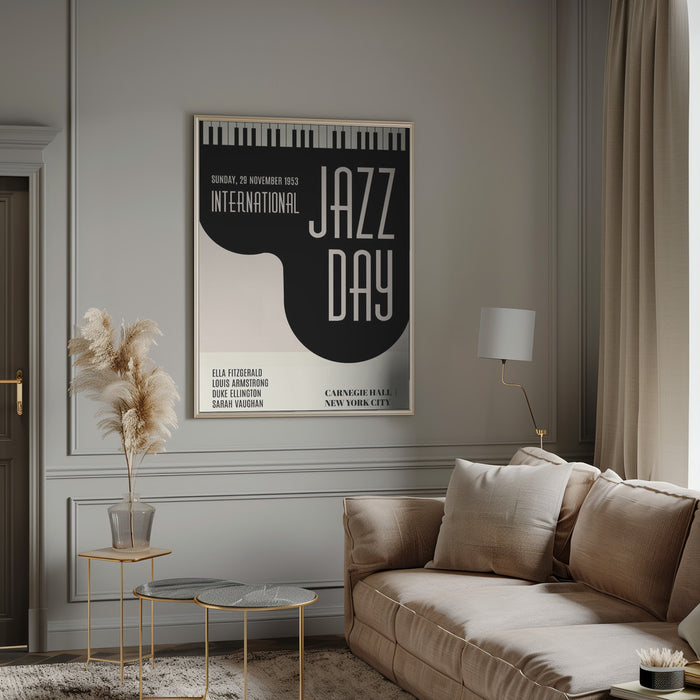 Jazzy Days Framed Art Modern Wall Decor