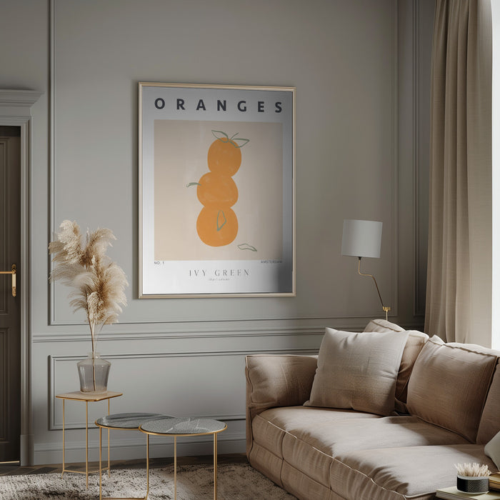 Oranges Framed Art Modern Wall Decor