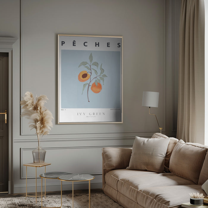 Peaches Framed Art Modern Wall Decor