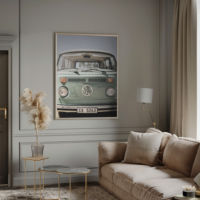 Vw Kombi Framed Art Modern Wall Decor