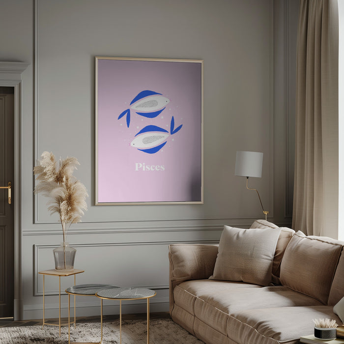 Pisces Framed Art Wall Decor