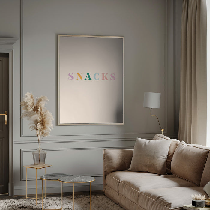 Snacks Framed Art Modern Wall Decor