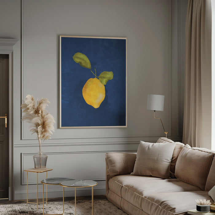 Just a little lemon Framed Art Modern Wall Decor