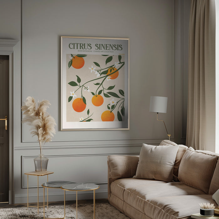 Citrus Framed Art Modern Wall Decor