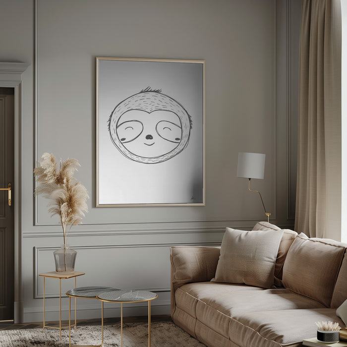 Sloth Framed Art Wall Decor