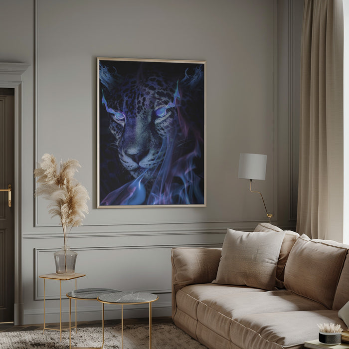 Mystical Tiger Darkness Framed Art Wall Decor