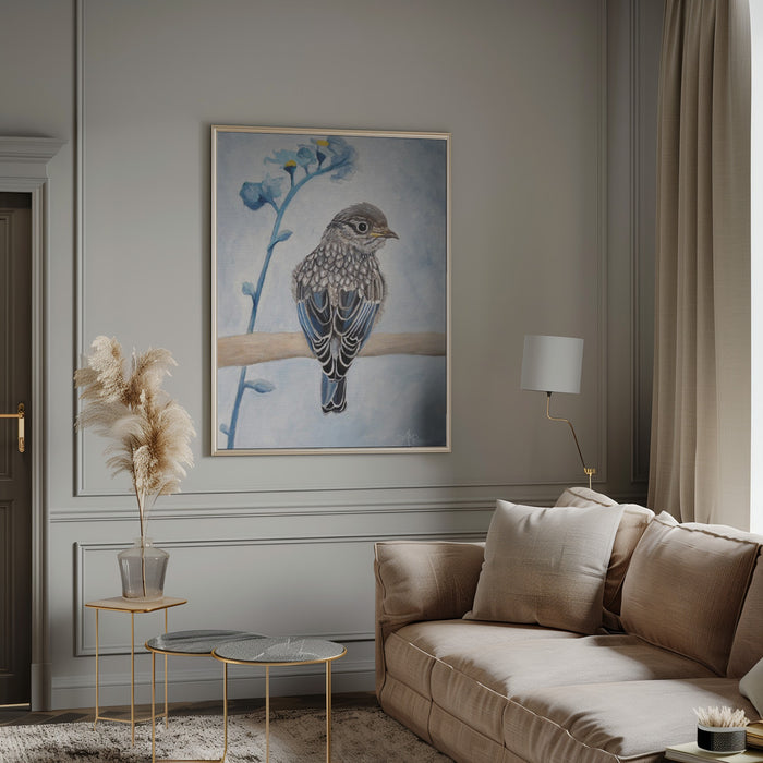 Perked and Perched Framed Art Modern Wall Decor