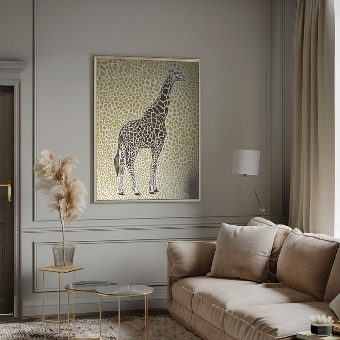 The Majestic Giraffe Framed Art Modern Wall Decor