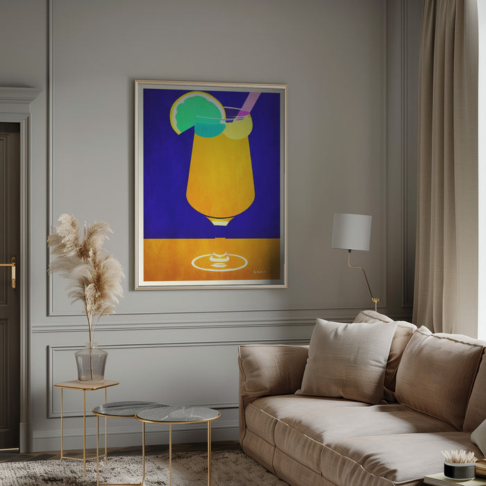 Pina Colada Framed Art Wall Decor