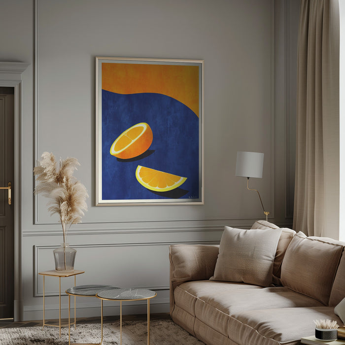 Petit Déjeuner, Deux Oranges Framed Art Wall Decor