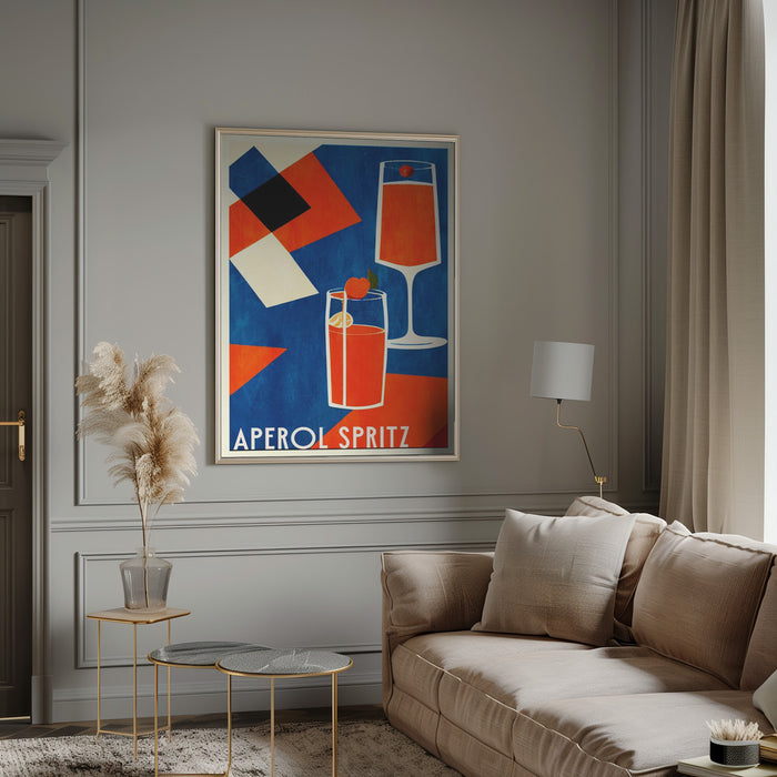 Aperol Spritz Framed Art Wall Decor