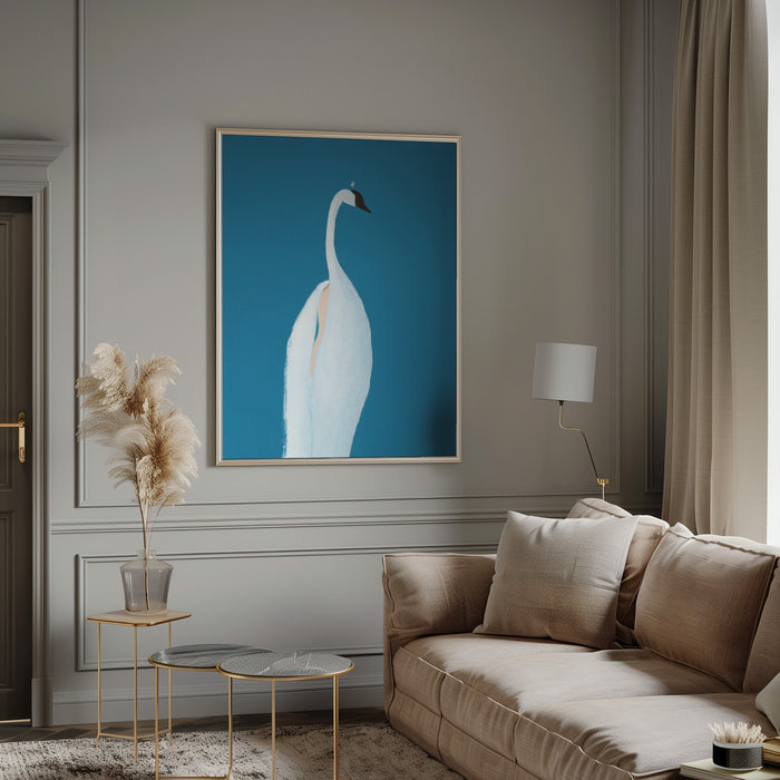 Swan Maybe Framed Art Wall Decor